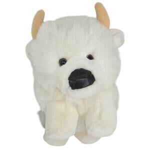 Giant Star Vintage White Buffalo Zoo Rare 1998 Stuffed Animal Plush Toy 11"